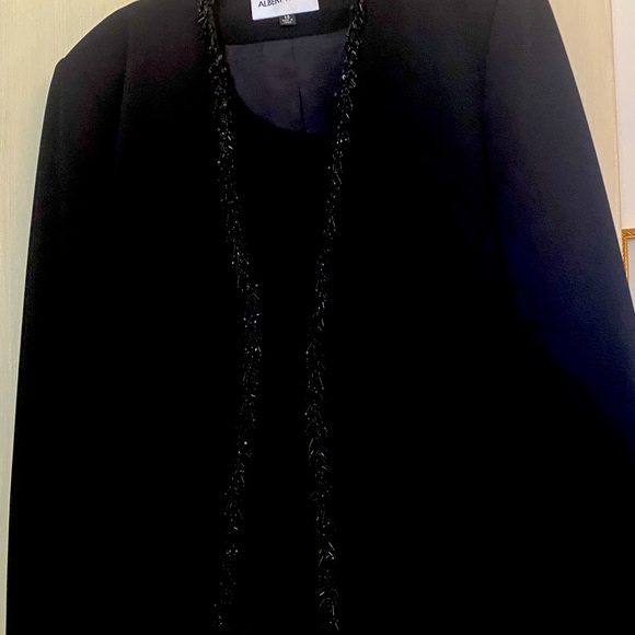 Albert Nixon bangle trimmed evening jacket with match shell size 14 - Picture 1 of 5